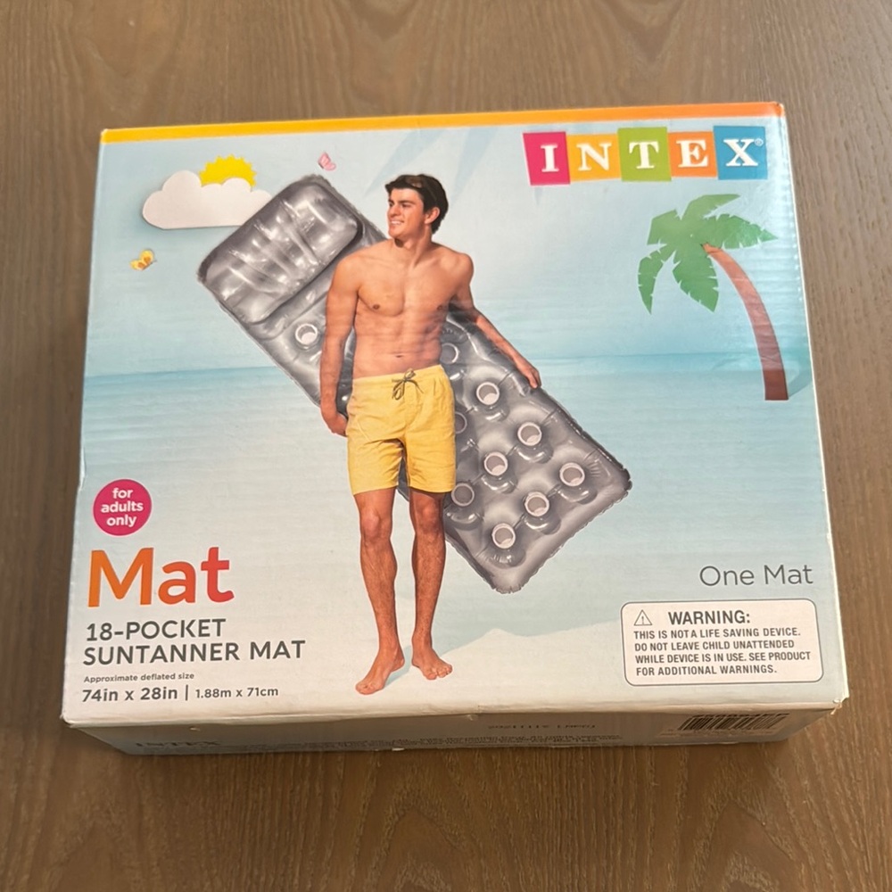 Intex Gray Suntanner Mat